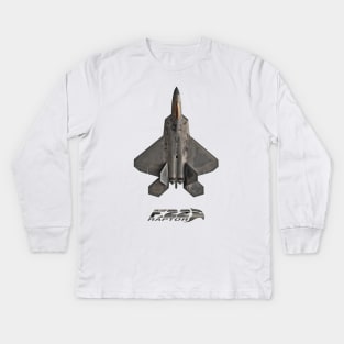 USAF F-22 Raptor Kids Long Sleeve T-Shirt